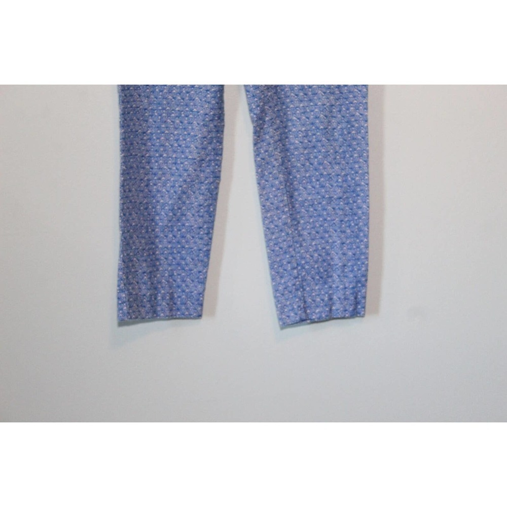 ✨2/$20 Cartonnier Sea Shell Print Charlie Trouser Pants Blue White 6 H14473 - Picture 5 of 16